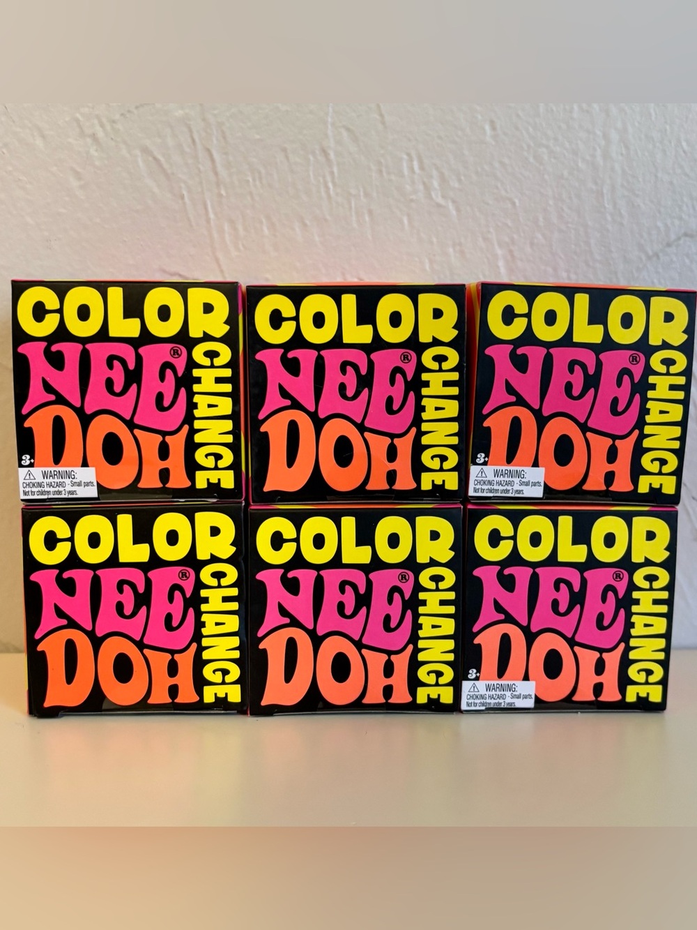 Schylling NeeDoh Color Changing Set of 6